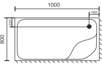 Поддон для душа Royal Bath BP RB 8100BP L с сифоном