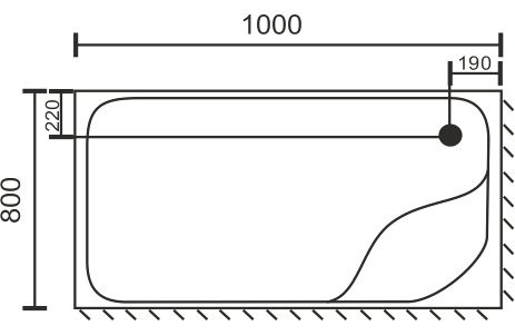 Поддон для душа Royal Bath BP RB 8100BP L с сифоном