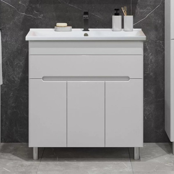 Тумба под раковину SanStar Модена 80 напольная, белая