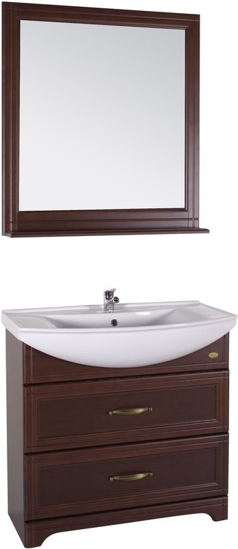 Мебель для ванной комнаты ASB-Woodline Берта 85 орех антикварный