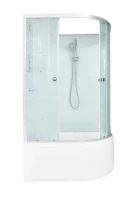 Душевая кабина DTO D EM4511LN профиль хром, стекло матовое с узором