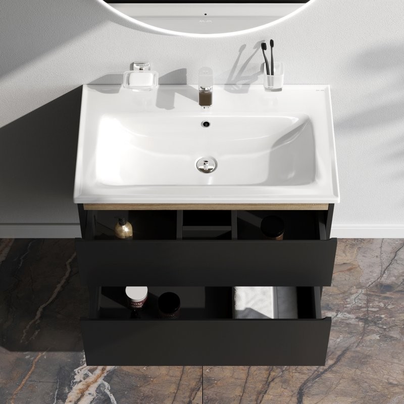 Тумба под раковину без столешницы AM.PM X-Joy 80, подвесная, черная матовая