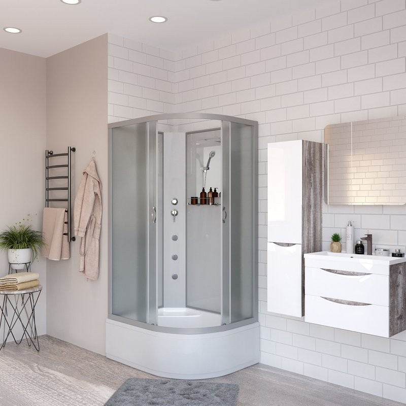 Душевая кабина Niagara Classic NG-2310-14LBKG 120х80 см, без крыши, с гидромассажем