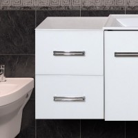 Тумба Misty Атланта 38 белая, со столешницей Тумба Misty Атланта 38 белая, со столешницей