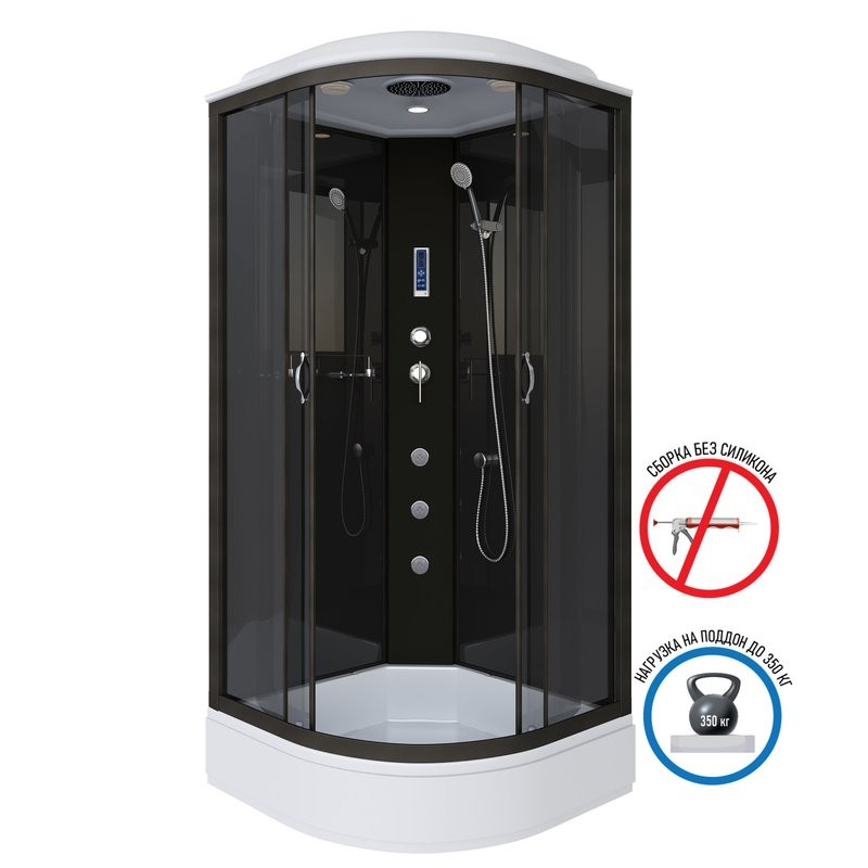 Душевая кабина Niagara Classic NG-6501-14F 90x90 см, с гидромассажем, подсветкой и FM-радио
