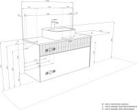 Мебель для ванной комнаты AQUATON Марбл 100 слэйт, белая матовая, раковина 32700C000