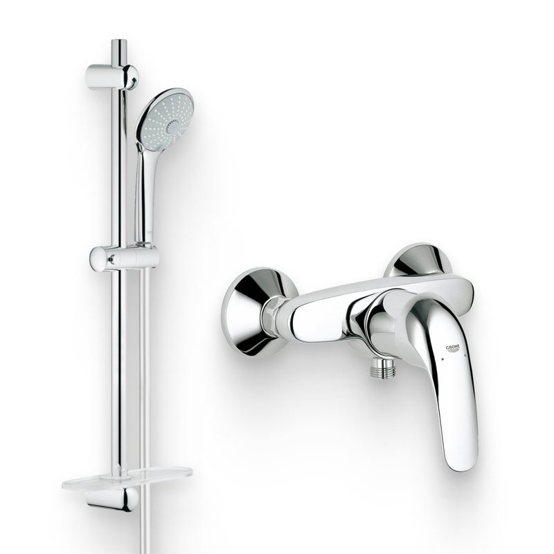 Душевой комплект Смеситель для душа Grohe Euroeco 32740000 + Гарнитур Euphoria 27266001