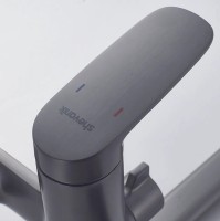 Смеситель для ванны с душем Shevanik S8502T оружейная сталь
