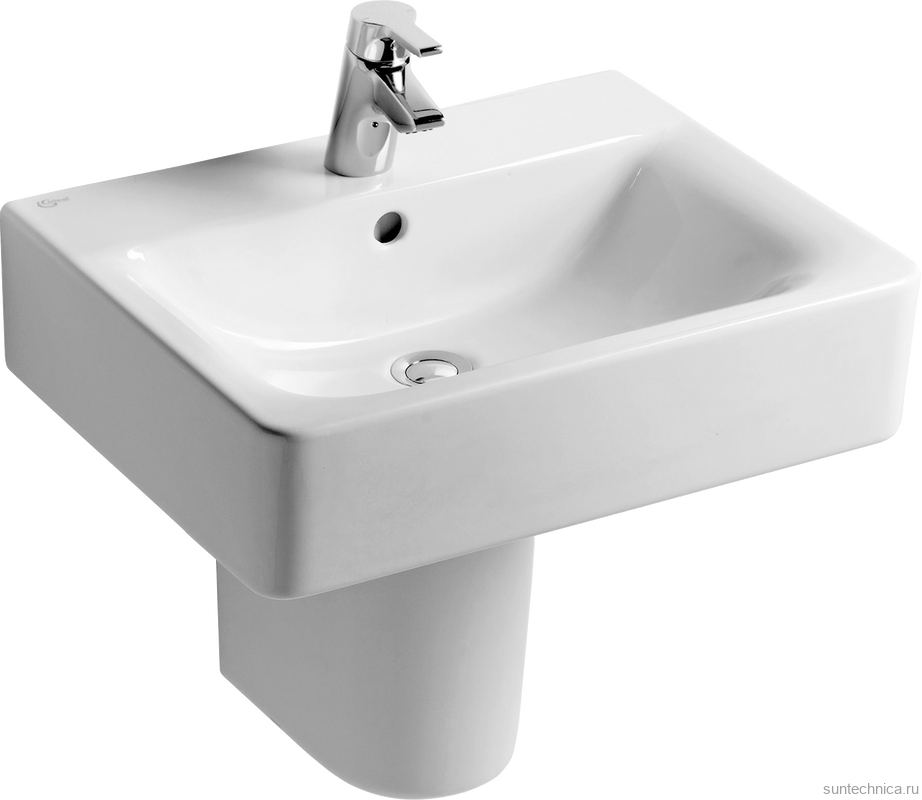 Раковина Ideal Standard Connect Cube E794501 60 см, с полупьедесталом