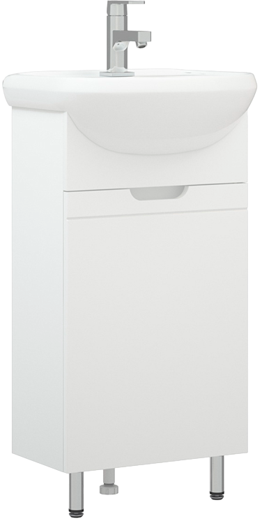 Тумба с раковиной Corozo Лея 45 белая