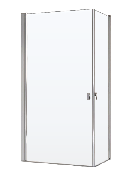 Душевой уголок Ravak Chrome CRV1-80+CRV1-80 профиль блестящий, стекло прозрачное Transparent