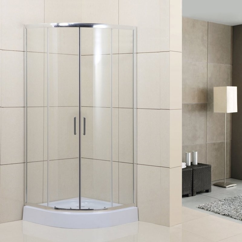Душевой уголок BelBagno Uno 195 R 2 100 C Cr стекло прозрачное