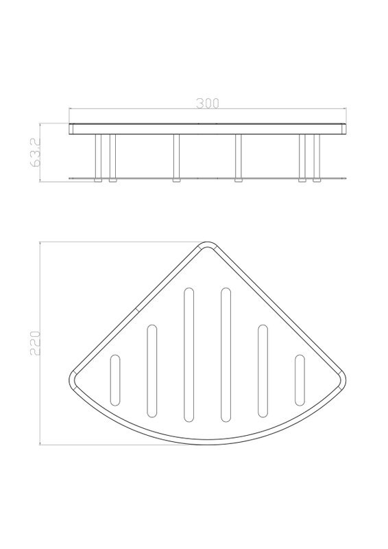 Полка Wonzon & Woghand WW-4132-BGM темный графит