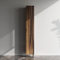 Шкаф-пенал для ванной AM.PM Gem 30 L напольный, орех