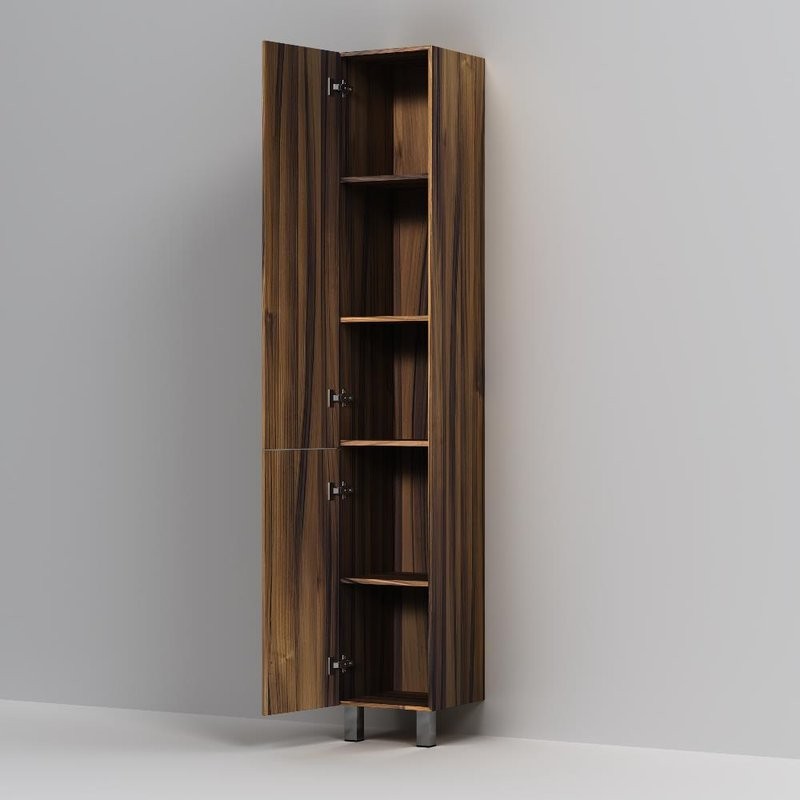 Шкаф-пенал для ванной AM.PM Gem 30 L напольный, орех