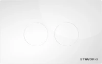 Комплект Унитаз подвесной Ceramicanova Metropol CN4002 безободковый + Инсталляция STWORKI + Кнопка Хельсинки 500470 белая