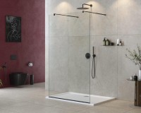 Душевая перегородка Cezares Liberta -L-2-120-C-NERO