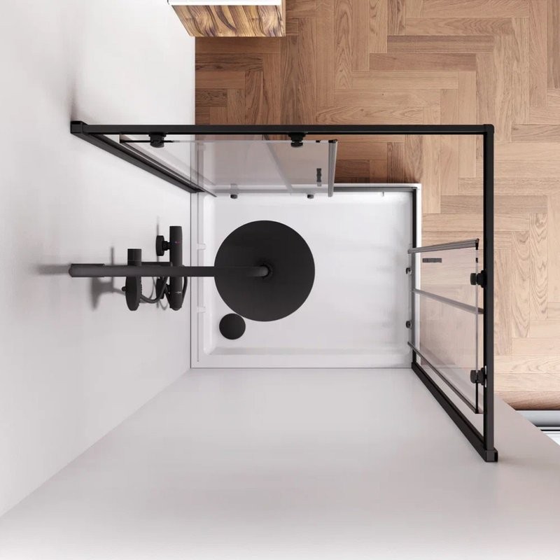 Душевой уголок AM.PM Gem W90G-404-100280-BT 100x80, профиль черный