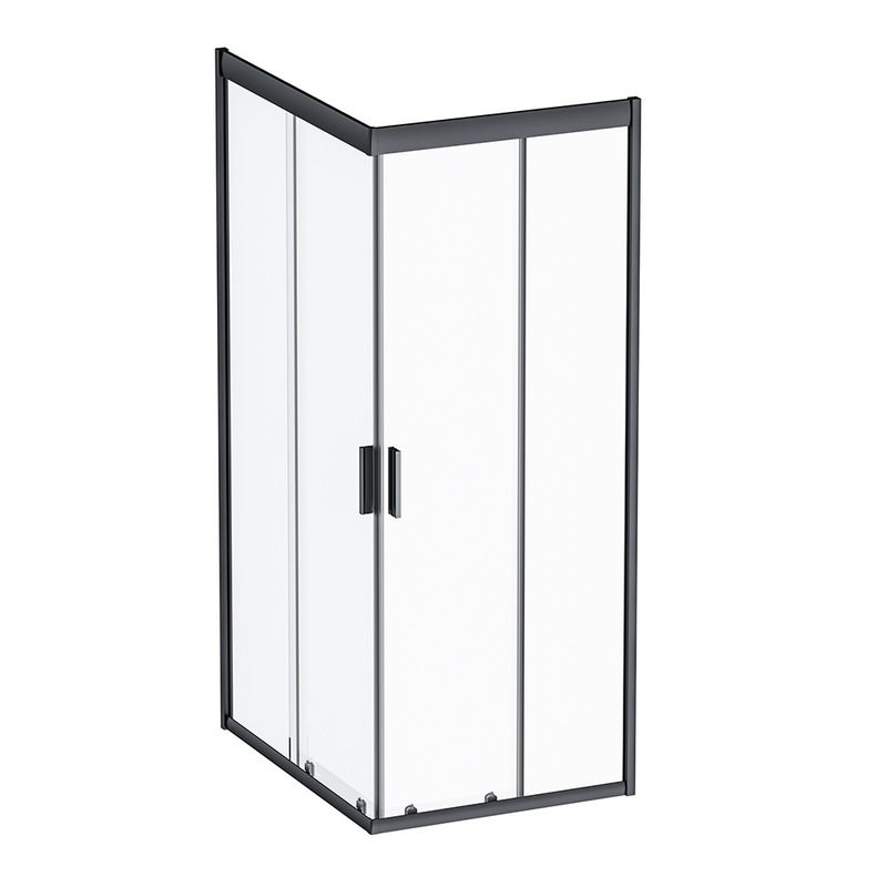 Душевой уголок AM.PM Gem W90G-404-100280-BT 100x80, профиль черный