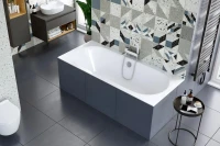 Акриловая ванна Excellent Oceana 170x75 см, встраиваемая, белая, с каркасом