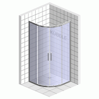 Душевой уголок Kubele DE018 RG-CLN-BLMT 120х120