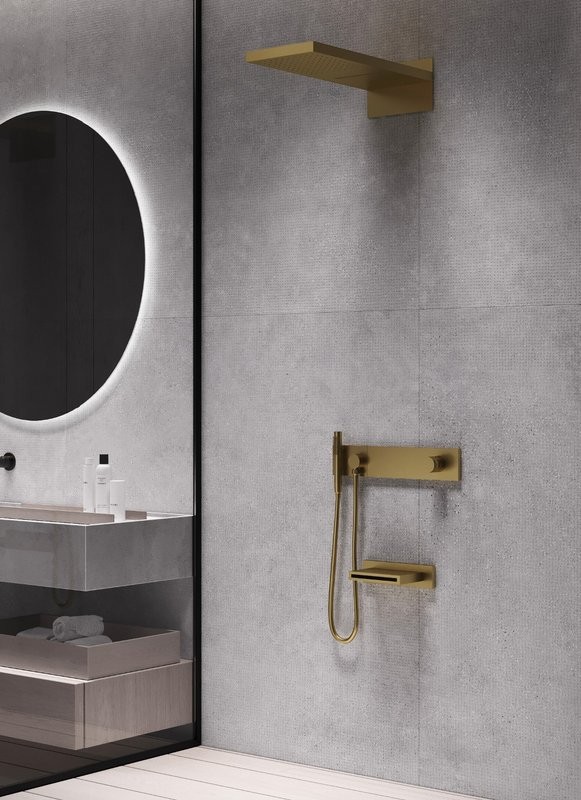 Душевой комплект Boheme Zodiac 132-2-MG С ВНУТРЕННЕЙ ЧАСТЬЮ, matt gold