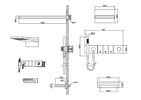Душевой комплект Boheme Zodiac 132-2-MG С ВНУТРЕННЕЙ ЧАСТЬЮ, matt gold