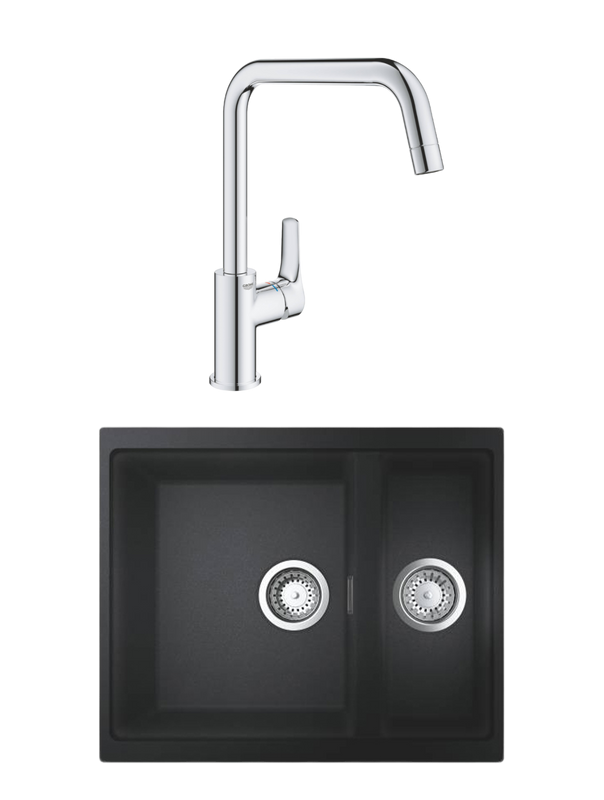 Комплект Мойка Grohe K500 + Смеситель Eurosmart