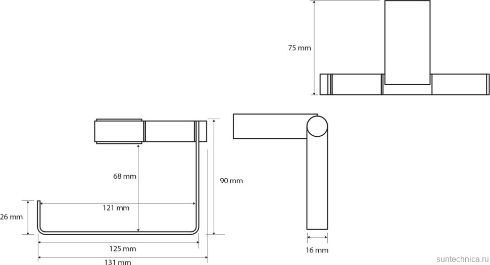 Набор Ершик Bemeta Nero 135013010 + Держатель 135012220