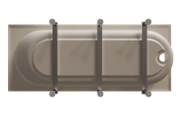 Акриловая ванна Radomir Вальс Ангосто 170x75 см, встраиваемая, белая, на ножках