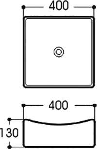 Накладная раковина AQUATEK AQ5516-00