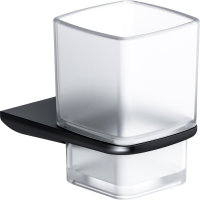 Стакан для ванной AM.PM Inspire 2.0 A50A34322 настенный, черный, стеклянный