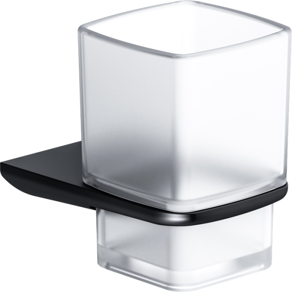 Стакан для ванной AM.PM Inspire 2.0 A50A34322 настенный, черный, стеклянный