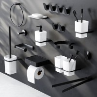 Стакан для ванной AM.PM Inspire 2.0 A50A34322 настенный, черный, стеклянный