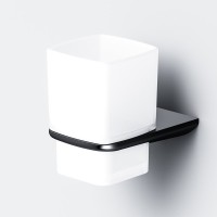 Стакан для ванной AM.PM Inspire 2.0 A50A34322 настенный, черный, стеклянный