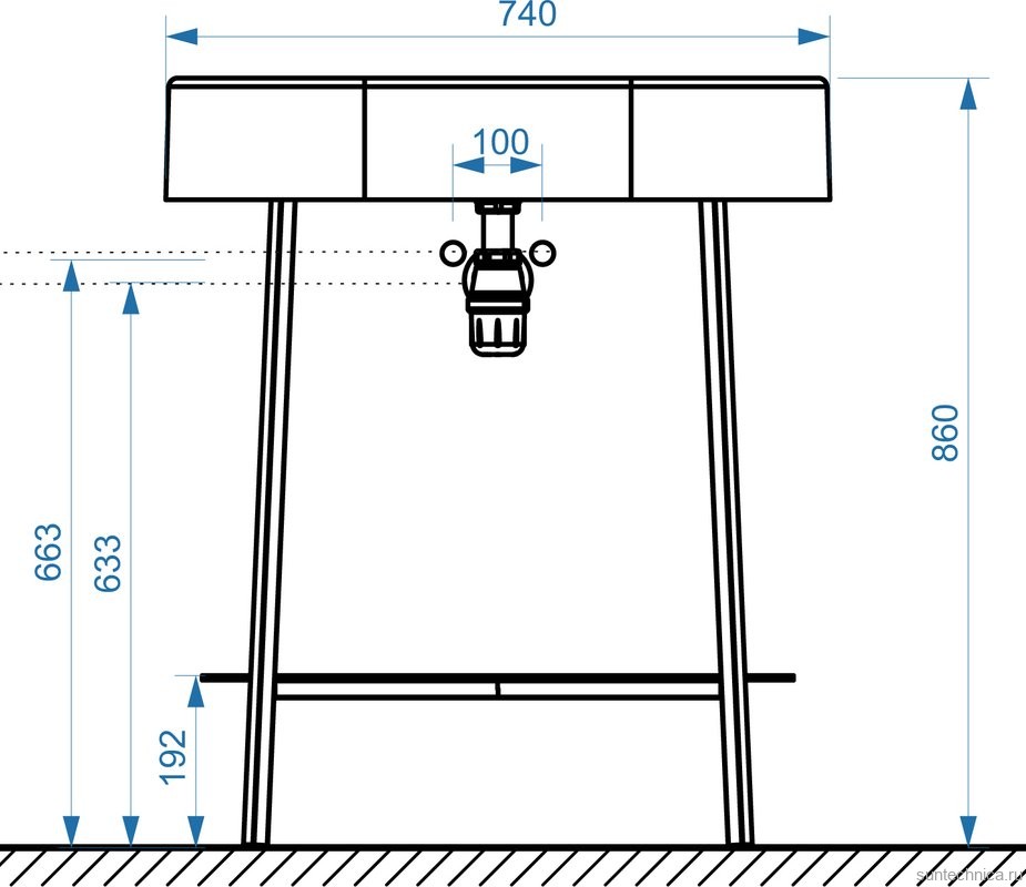 Мебель для ванной комнаты Belux Эвора 75 напольная, черная матовая, белая
