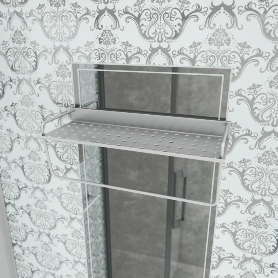 Душевая кабина Niagara Luxe Lux NG-7717WBK 100х100x210 серебро, с низким поддоном, без крыши