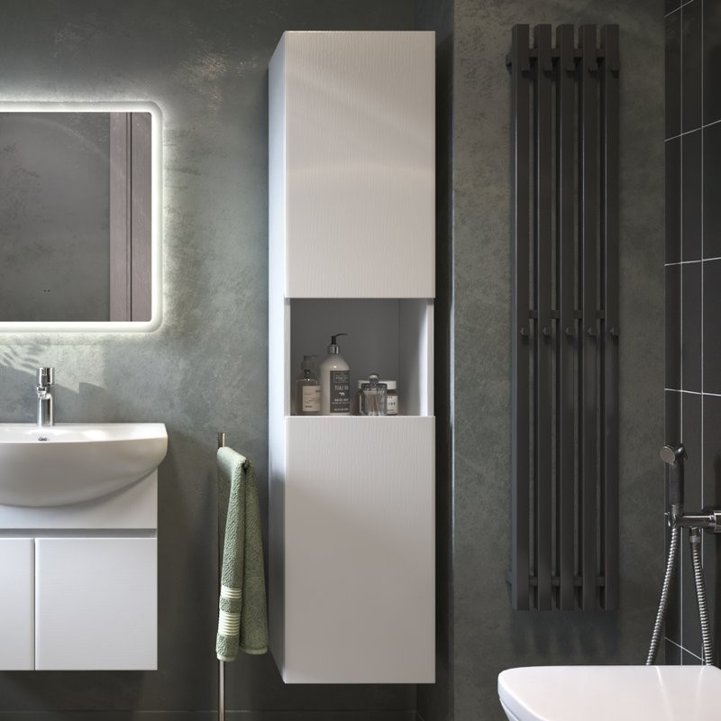 Шкаф-пенал для ванной Vigo Wing 35 белый