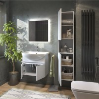 Шкаф-пенал для ванной Vigo Wing 35 белый