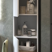 Шкаф-пенал для ванной Vigo Wing 35 белый