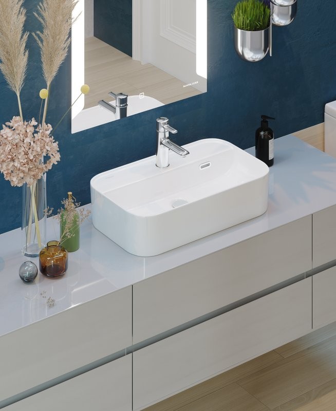 Накладная раковина Sanita luxe Infinity Shelf 60 белая