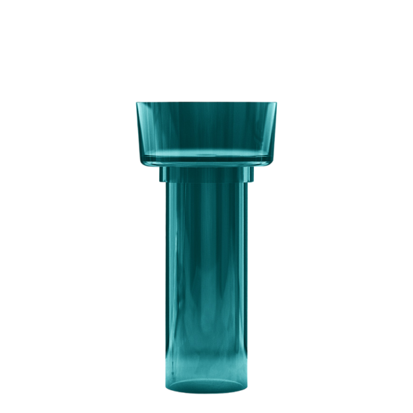 Раковина напольная Abber Kristall AT2702Aquamarin 45 глянцевая бирюзовая, круглая, моноблок