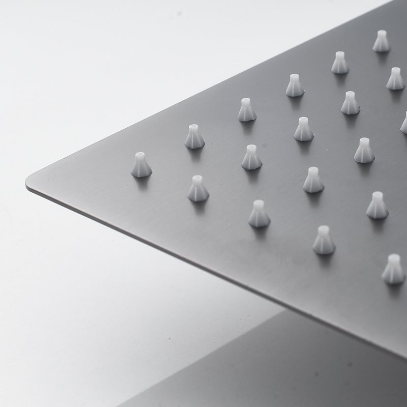 Душевая стойка Shevanik S3096T с термостатом, оружейная сталь