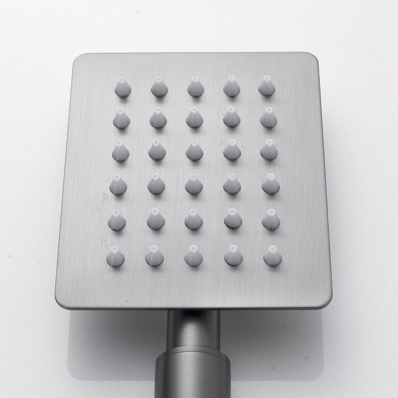 Душевая стойка Shevanik S3096T с термостатом, оружейная сталь