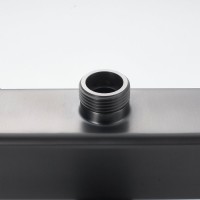 Душевая стойка Shevanik S3096T с термостатом, оружейная сталь