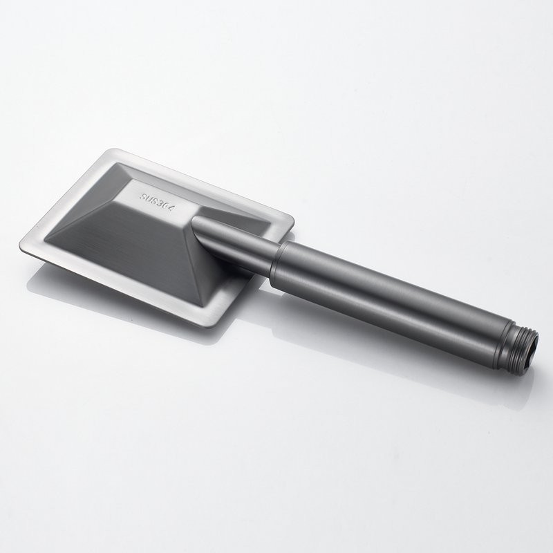 Душевая стойка Shevanik S3096T с термостатом, оружейная сталь