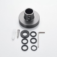 Душевая стойка Shevanik S3096T с термостатом, оружейная сталь