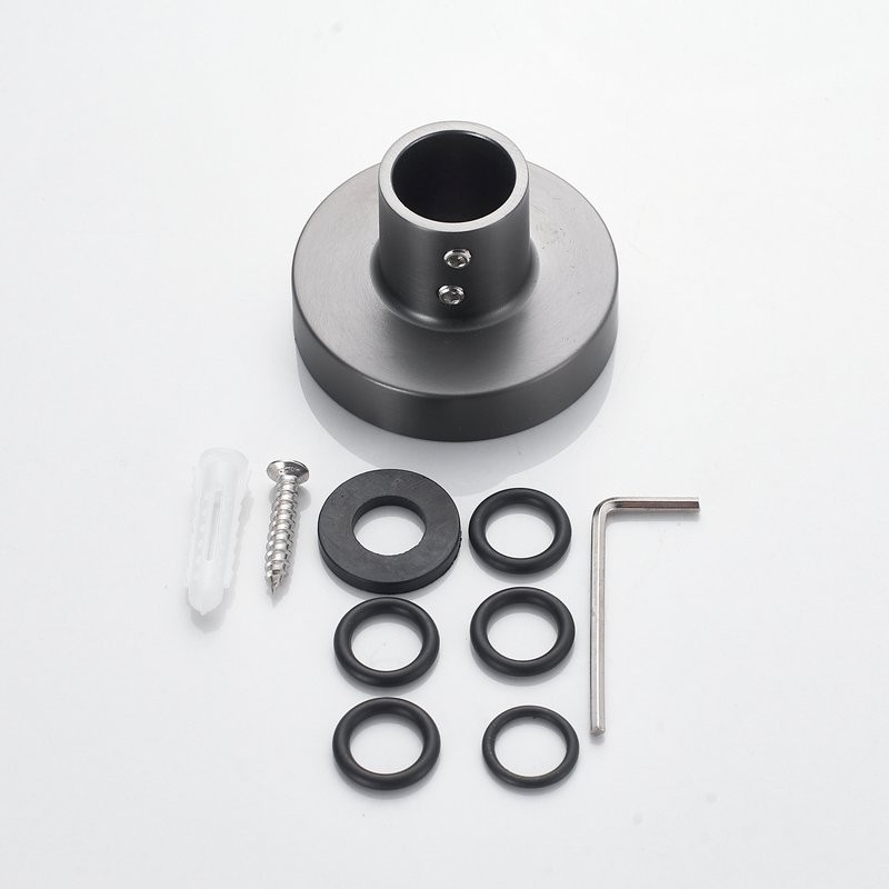 Душевая стойка Shevanik S3096T с термостатом, оружейная сталь