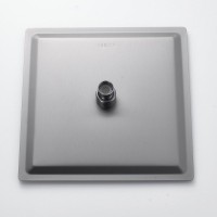 Душевая стойка Shevanik S3096T с термостатом, оружейная сталь