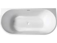 Акриловая ванна Abber AB9216-1.7R 170x80 см, пристенная, красная, овальная, с каркасом, со сливом-переливом
